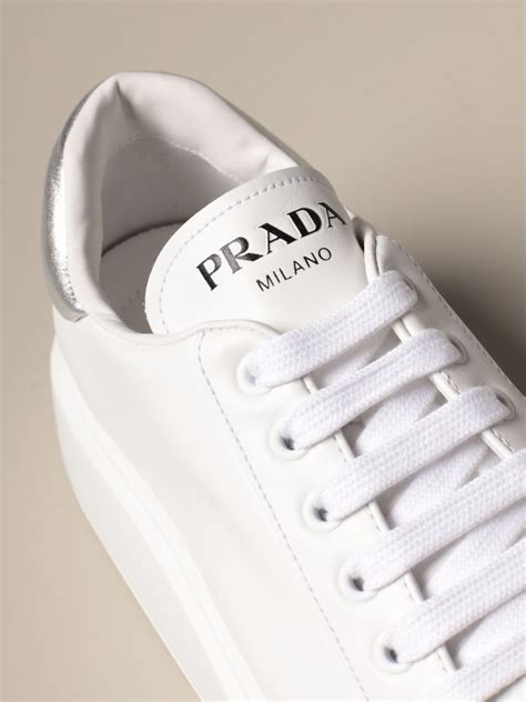 prada off white|white prada shoes.